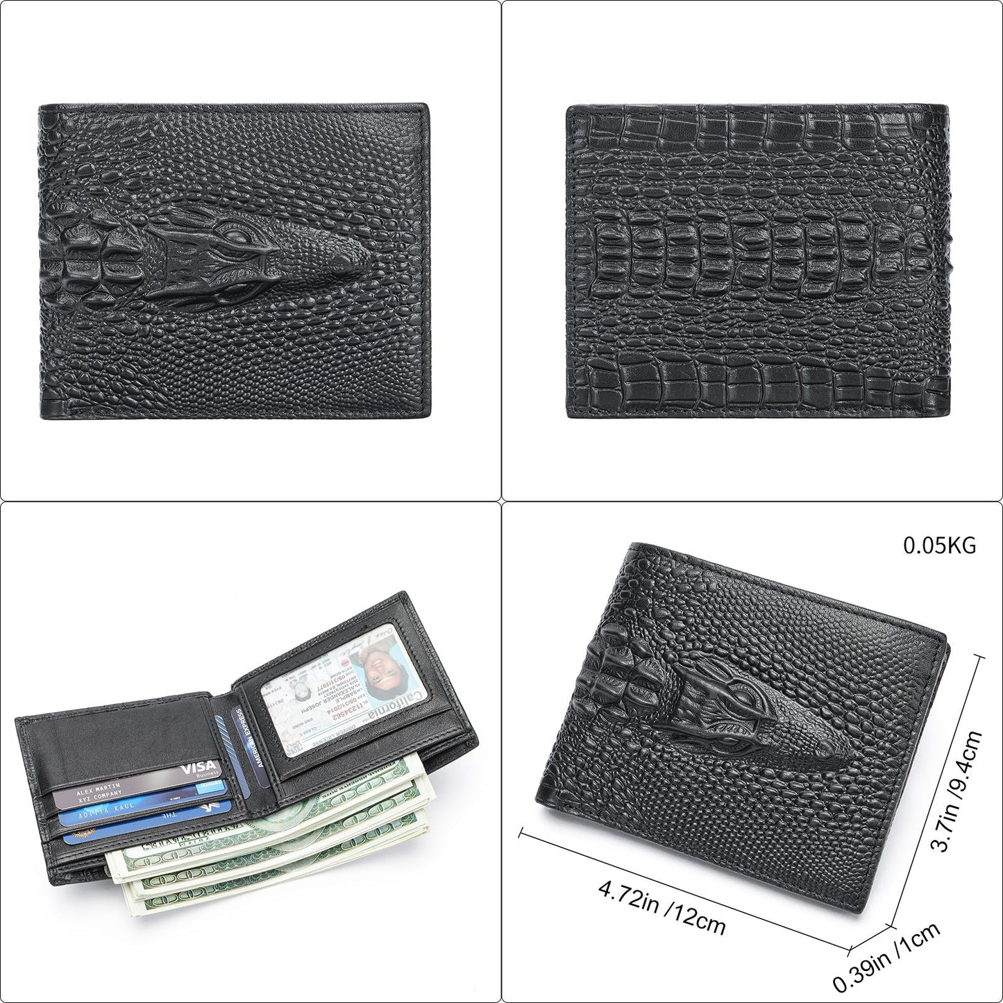 Crocodile Leather Wallet