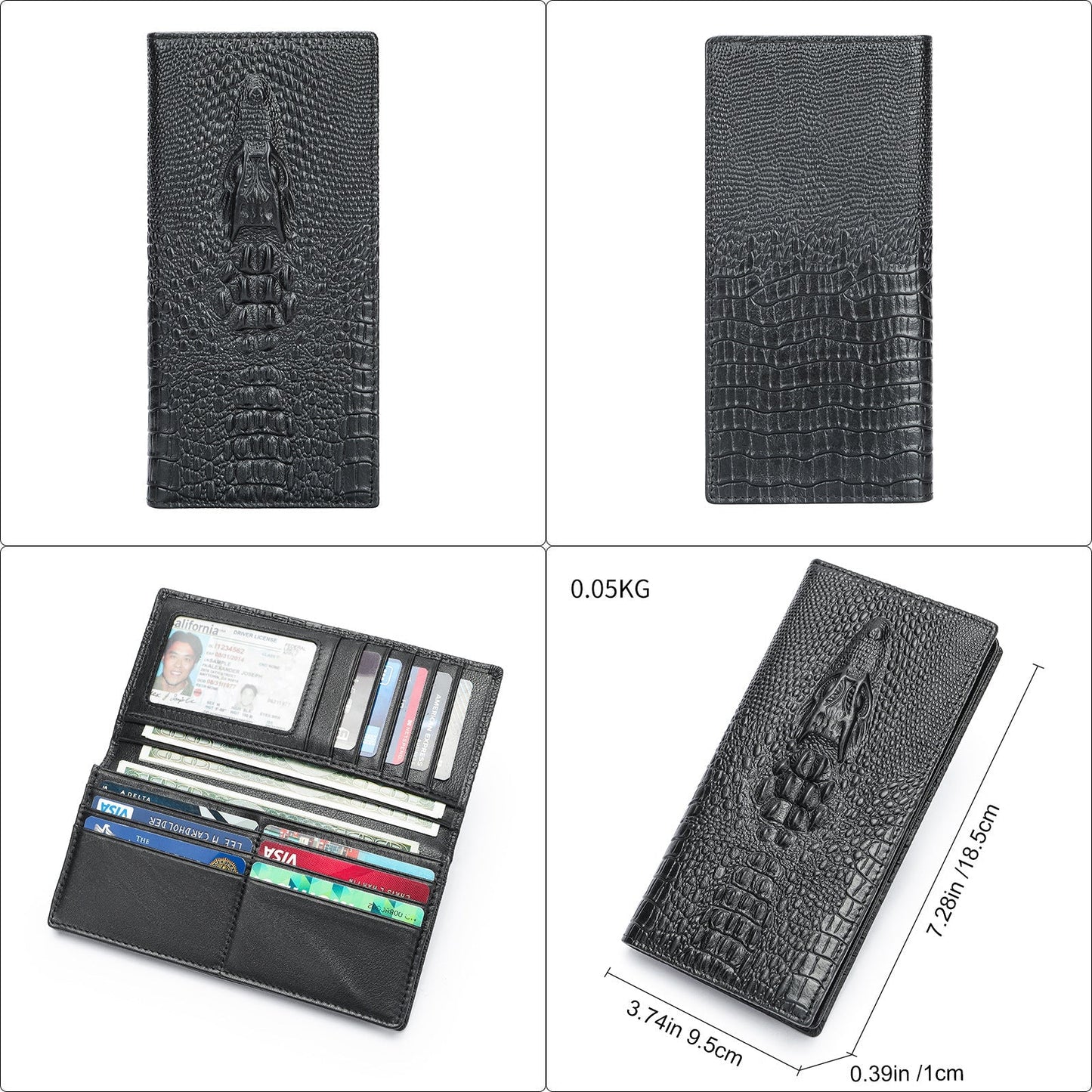Crocodile Leather Wallet