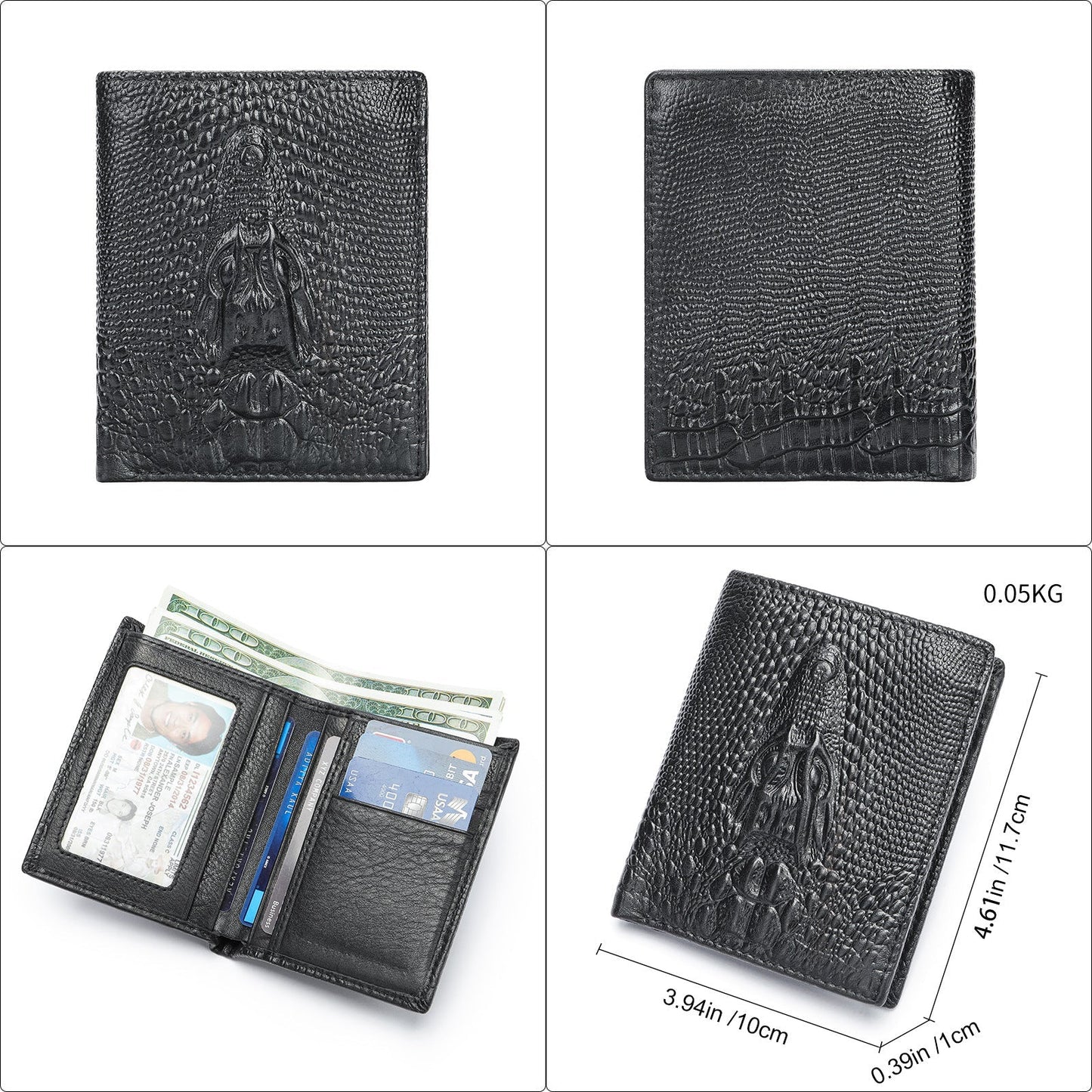 Crocodile Leather Wallet
