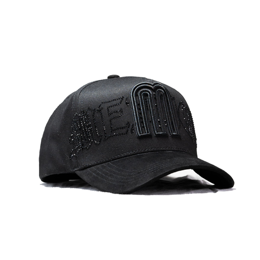 Total Black 'M' Emblem Cap