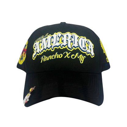 Rebel Embroidered Baseball Cap Series-American
