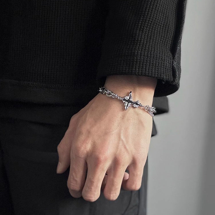 Punk Dark Rebel Star Chain