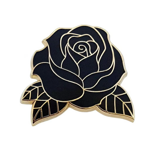 Black Rose Cap Clip
