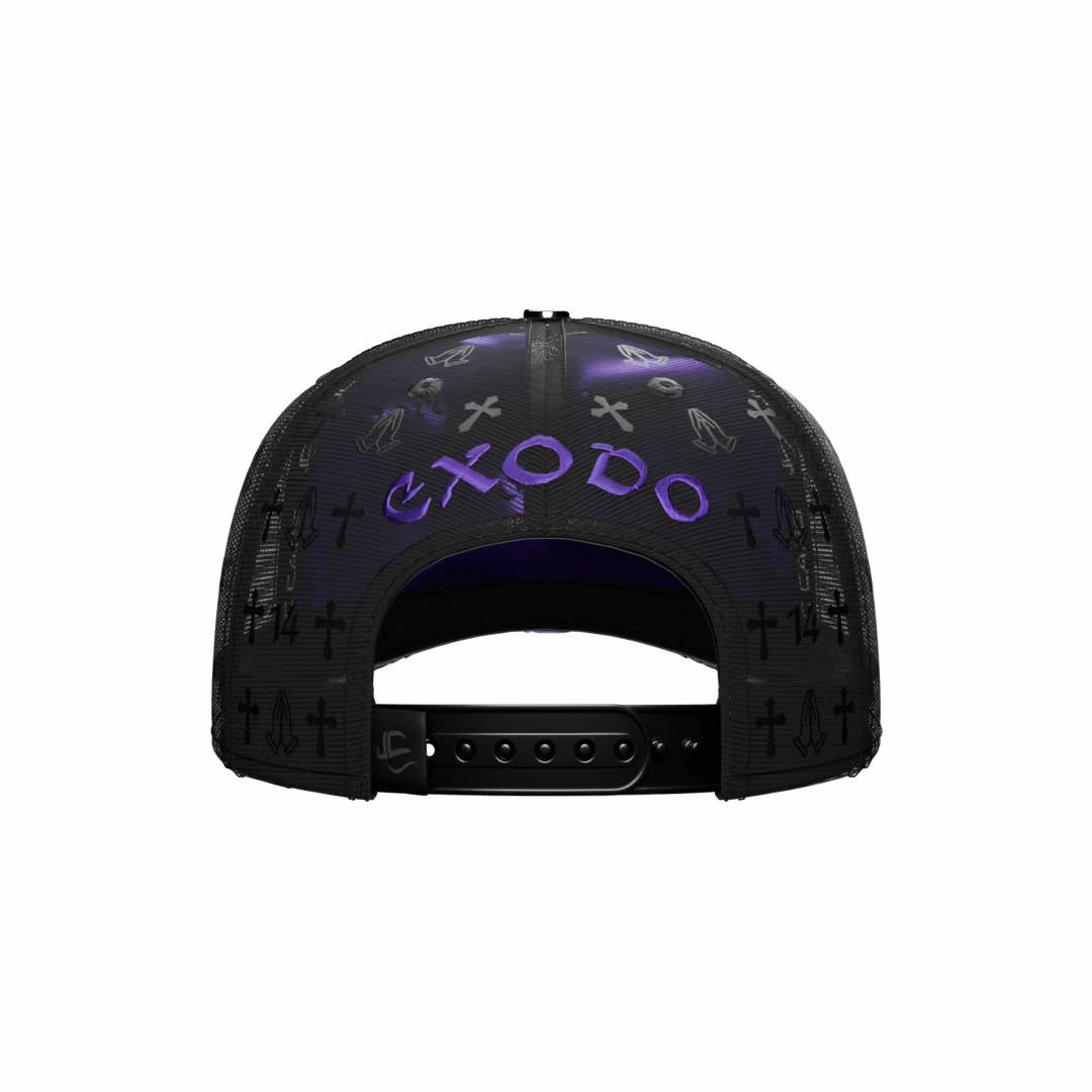 Brown Cross Chain Cap