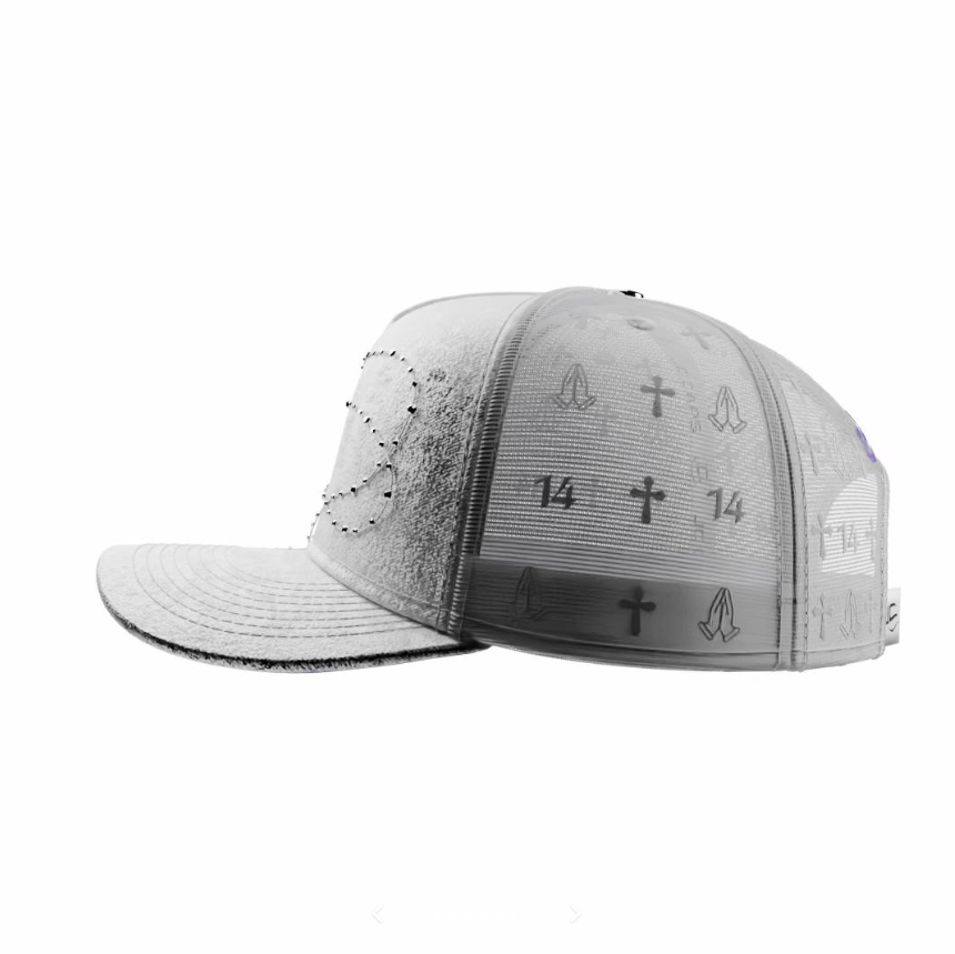 Brown Cross Chain Cap