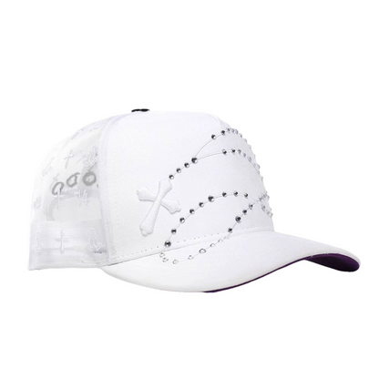 Brown Cross Chain Cap