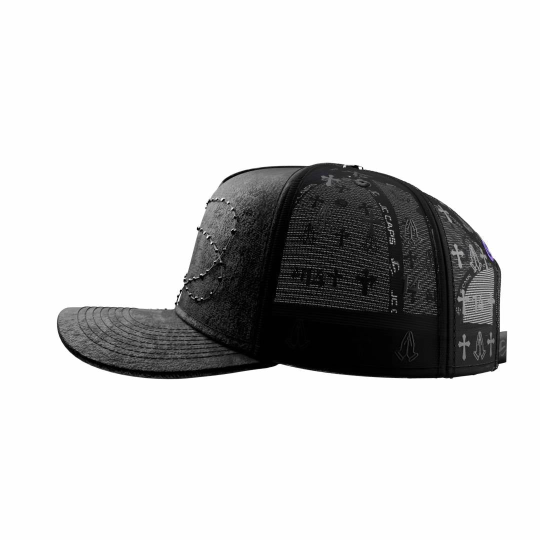 Brown Cross Chain Cap